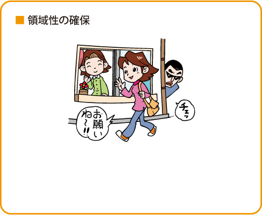 領域性の確保